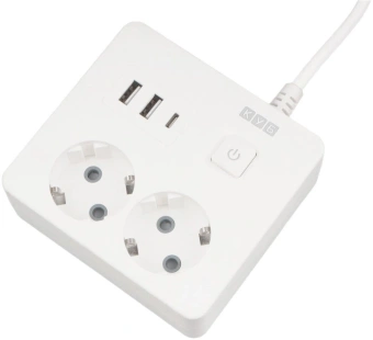 Сетевой удлинитель Powercube PC-1-2M 1.9м (2 розетки) белый (коробка) - купить недорого с доставкой в интернет-магазине