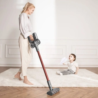 Пылесос ручной Dreame V11 450Вт серый/красный - купить недорого с доставкой в интернет-магазине