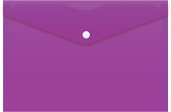 Конверт на кнопке Бюрократ -PK804A5NVIO A5 непрозрачный пластик 0.18мм фиолетовый - купить недорого с доставкой в интернет-магазине