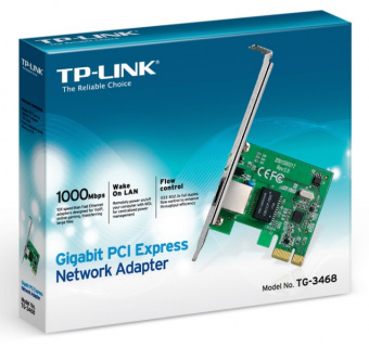 Сетевой адаптер Gigabit Ethernet TP-Link TG-3468 PCI Express - купить недорого с доставкой в интернет-магазине