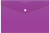Конверт на кнопке Бюрократ -PK804A5NVIO A5 непрозрачный пластик 0.18мм фиолетовый - купить недорого с доставкой в интернет-магазине