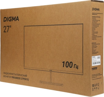 Монитор Digma 27" Progress 27P501Q черный IPS LED 16:9 HDMI M/M матовая 300cd 178гр/178гр 2560x1440 100Hz G-Sync FreeSync DP 2K 4.3кг - купить недорого с доставкой в интернет-магазине