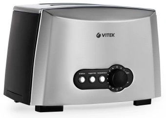 Тостер Vitek VT-7162 945Вт серый - купить недорого с доставкой в интернет-магазине