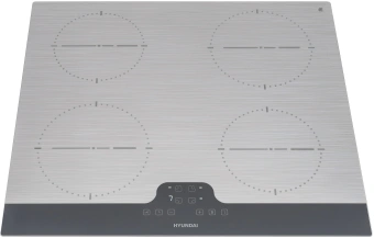 Индукционная варочная поверхность Hyundai HHI 6772 GR серебристый - купить недорого с доставкой в интернет-магазине