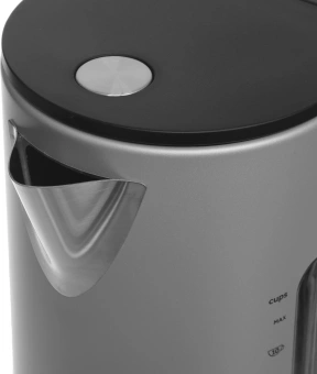 Чайник электрический Haier HK-601 1.7л. 3000Вт серебристый корпус: нерж.сталь (QA0082M00RU) - купить недорого с доставкой в интернет-магазине