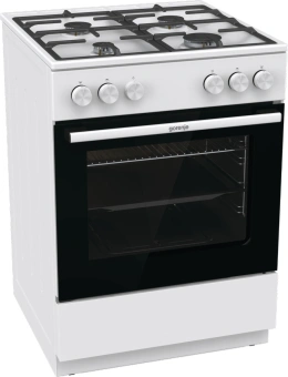 Плита Газовая Gorenje GG6A10WFFM белый (без крышки) реш.сталь - купить недорого с доставкой в интернет-магазине