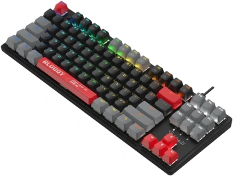 Клавиатура A4Tech S310N механическая черный/красный USB Multimedia for gamer - купить недорого с доставкой в интернет-магазине