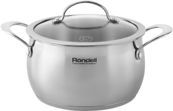 Кастрюля Rondell Admiring RDS-746 2.5л. d=18см (с крышкой) стальной - цена, купить или заказать с доставкой в интернет-магазине Кастрюля Rondell Admiring RDS-746 2.5л. d=18см (с крышкой) стальной - купить недорого с доставкой в интернет-магазине