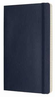 Блокнот Moleskine CLASSIC SOFT QP616B20 Large 130х210мм 192стр. линейка мягкая обложка синий сапфир - купить недорого с доставкой в интернет-магазине