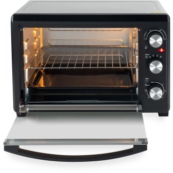 Мини-печь Hyundai MIO-HY073 26л. 1500Вт серебристый/черный - цена, купить или заказать с доставкой в интернет-магазине Мини-печь Hyundai MIO-HY073 26л. 1500Вт серебристый/черный - купить недорого с доставкой в интернет-магазине