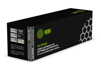 Картридж лазерный Cactus CS-CF540X CF540X черный (3200стр.) для HP LJ M254dw/M280nw/M281fdn - купить недорого с доставкой в интернет-магазине