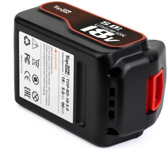 Батарея аккумуляторная TopON TOP-BD-18-5.0 18В 5Ач Li-Ion (103757) - купить недорого с доставкой в интернет-магазине