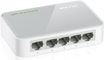 Коммутатор TP-Link TL-SF1005D (L2) 5x100Мбит/с неуправляемый - купить недорого с доставкой в интернет-магазине