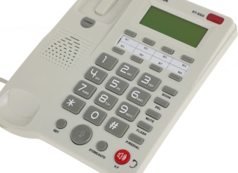 Телефон проводной Ritmix RT-550 белый/серый - купить недорого с доставкой в интернет-магазине