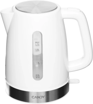 Чайник электрический Candy CK-101 1.7л. 2200Вт белый корпус: пластик - купить недорого с доставкой в интернет-магазине