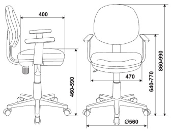 Кресло детское Бюрократ Ch-W356AXSN оранжевый 15-75 крестов. пластик пластик белый - купить недорого с доставкой в интернет-магазине