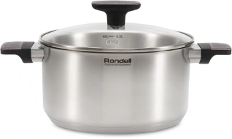 Кастрюля Rondell Chambray RDS-1956 4.8л. d=24см (с крышкой) стальной - купить недорого с доставкой в интернет-магазине