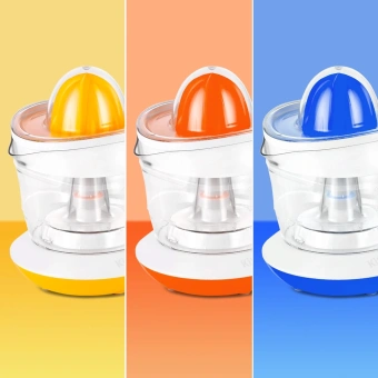 Соковыжималка цитрусовая Kitfort КТ-1148-2 25Вт рез.сок.:700мл. белый/оранжевый - купить недорого с доставкой в интернет-магазине