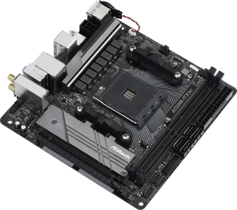 Материнская плата Asrock A520M-ITX/AC Soc-AM4 AMD A520 2xDDR4 mini-ITX AC`97 8ch(7.1) GbLAN RAID+HDMI+DP - купить недорого с доставкой в интернет-магазине