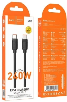 Кабель Hoco X115 52018 1.2м черный - купить недорого с доставкой в интернет-магазине
