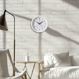 Часы настенные аналоговые Бюрократ WallC-R69P D22см белый (WALLC-R69P22/WHITE) - купить недорого с доставкой в интернет-магазине