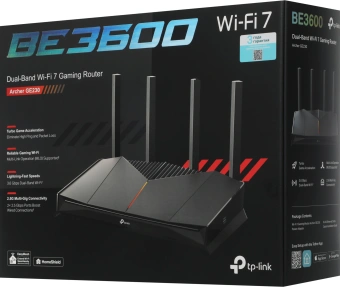 Роутер беспроводной TP-Link Archer GE230 BE3600 100/1000/2500BASE-T черный - купить недорого с доставкой в интернет-магазине