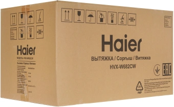 Вытяжка каминная Haier HVX-W682CW белый управление: сенсорное (1 мотор) - купить недорого с доставкой в интернет-магазине