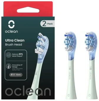 Насадка для зубных щеток Oclean UC01 (упак.:2шт) зеленый - купить недорого с доставкой в интернет-магазине