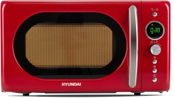 Микроволновая Печь Hyundai HYM-D3037 20л. 700Вт красный/серебристый - купить недорого с доставкой в интернет-магазине