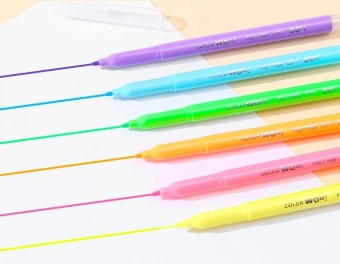 Фломастеры Deli EC177-10 Colorwow круг. пулевидный пиш. наконечник Невентилируемый 10цв. коробка с европодвесом (10шт.) - купить недорого с доставкой в интернет-магазине