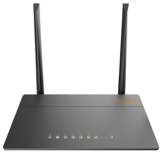 Роутер беспроводной D-Link DIR-615/GFRU (DIR-615/GFRU/R2A) N300 1000BASE-X SFP черный - купить недорого с доставкой в интернет-магазине