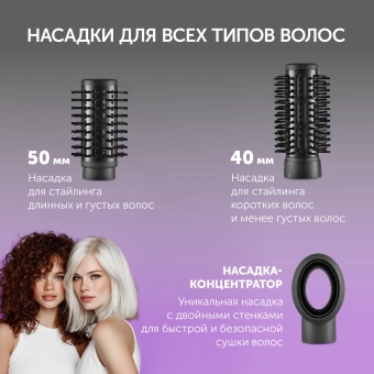 Фен-щетка Polaris PHSB 1100Ri 1200Вт черный - купить недорого с доставкой в интернет-магазине