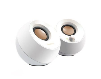 Колонки Creative PEBBLE MF1680 2.0 белый 4.4Вт - купить недорого с доставкой в интернет-магазине