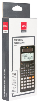 Калькулятор научный Deli ED82ES черный 10+2-разр. - купить недорого с доставкой в интернет-магазине