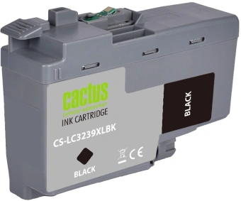 Картридж струйный Cactus CS-LC3239XLBK черный пигментный (129мл) для Brother HL-J6000DW/J6100DW с чипом - купить недорого с доставкой в интернет-магазине