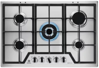 Газовая варочная поверхность Electrolux KGS75362XX нержавеющая сталь - купить недорого с доставкой в интернет-магазине