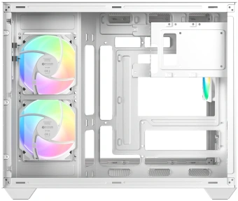 Корпус ID-Cooling View 500 белый без БП mATX 9x120mm 1xUSB2.0 1xUSB3.0 audio bott PSU - купить недорого с доставкой в интернет-магазине