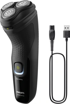 Бритва роторная Philips 3000X Series X3021/00 реж.эл.:3 питан.:аккум. черный - купить недорого с доставкой в интернет-магазине