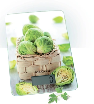 Весы кухонные электронные Maxwell Nature MW-1452 макс.вес:5кг рисунок - купить недорого с доставкой в интернет-магазине