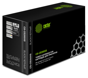 Картридж лазерный Cactus CS-CE255XS CE255X черный (12500стр.) для HP LJ P3015 - купить недорого с доставкой в интернет-магазине