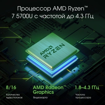 Ноутбук Digma Pro Sprint N Ryzen 7 5700U 16Gb SSD512Gb AMD Radeon 15.6" IPS FHD (1920x1080) Windows 11 Professional dk.grey WiFi BT Cam 4700mAh (DN15R7-ADXW03) - купить недорого с доставкой в интернет-магазине
