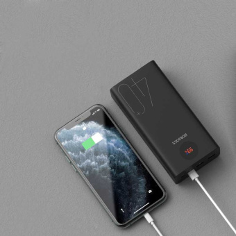 Мобильный аккумулятор Romoss PEA40 40000mAh QC3.0 18W 3A 2xUSB-A/USB-C черный - купить недорого с доставкой в интернет-магазине