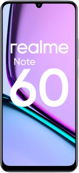 Смартфон Realme RMX3933 Note 60 128Gb 6Gb черный моноблок 3G 4G 2Sim 6.74" 720x1600 Android 14 32Mpix 802.11 a/b/g/n/ac GPS GSM900/1800 GSM1900 TouchSc A-GPS microSD - купить недорого с доставкой в интернет-магазине