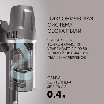 Пылесос Polaris CyclonicPro PVCS 4050 500Вт серый - купить недорого с доставкой в интернет-магазине