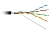 Кабель информационный Hyperline FUTP4R-C5E-S24-OUT-PE-BK-500 кат.5E FTP 4 пары 24AWG PE внешний 500м черный