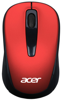 Мышь Acer OMR136 красный оптическая (1000dpi) беспроводная USB для ноутбука (2but) - купить недорого с доставкой в интернет-магазине