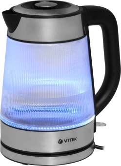 Чайник электрический Vitek VT-7017 1.8л. 2200Вт прозрачный корпус: стекло - цена, купить или заказать с доставкой в интернет-магазине Чайник электрический Vitek VT-7017 1.8л. 2200Вт прозрачный корпус: стекло - купить недорого с доставкой в интернет-магазине