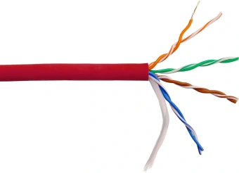 Кабель информационный Lanmaster LAN-5EUTP-HFLT-RD кат.5E UTP 4 пары 24AWG LSZH внутренний 305м красный - купить недорого с доставкой в интернет-магазине