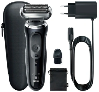 Бритва сетчатая Braun Series 7 71-N1000S реж.эл.:3 питан.:аккум. черный - купить недорого с доставкой в интернет-магазине