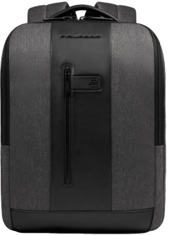 Рюкзак мужской Piquadro Brief2 CA4818BR2/GRN серый/черный нейлон/натур.кожа - купить недорого с доставкой в интернет-магазине